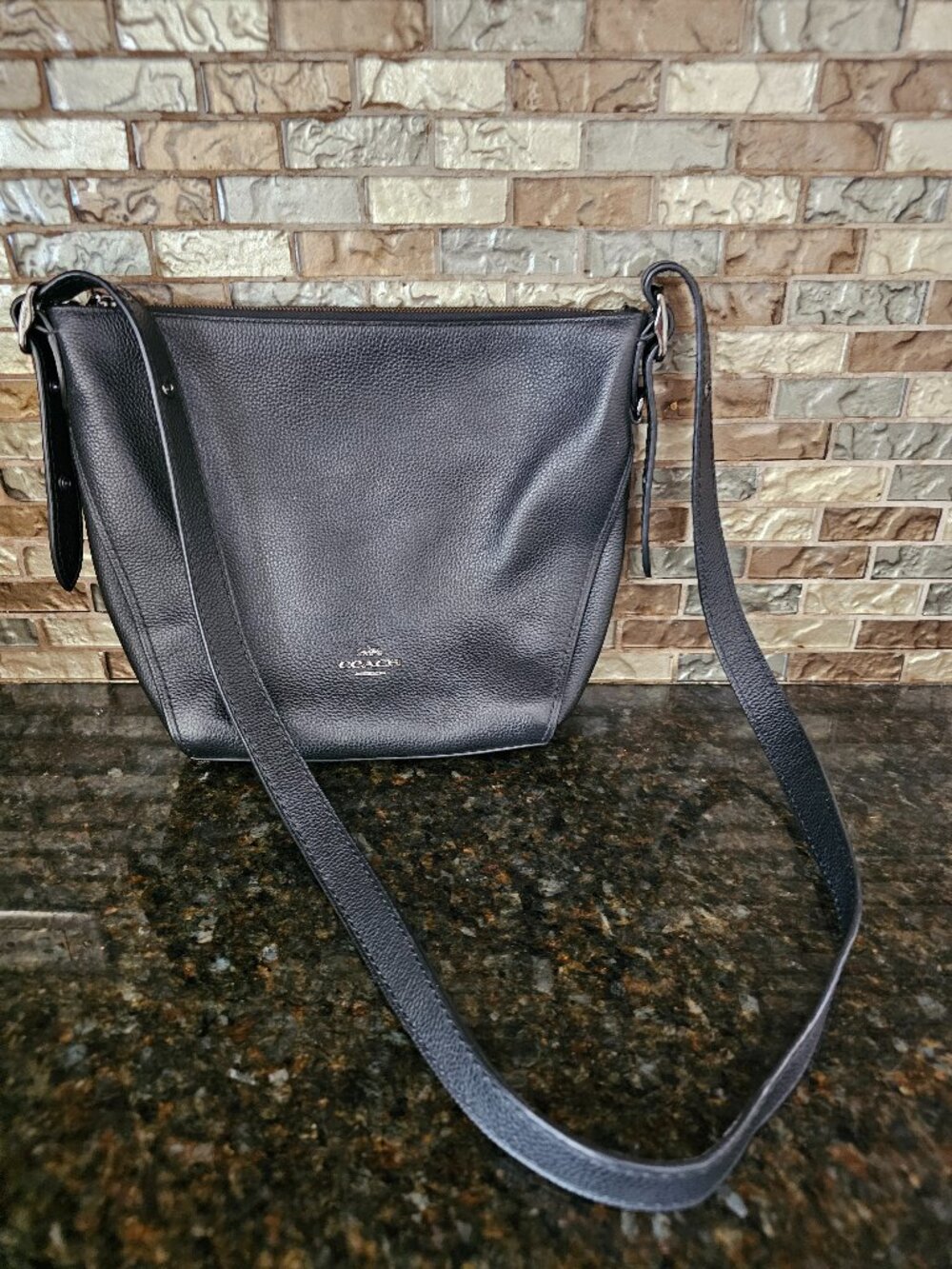 Coach Leather black Crossbody